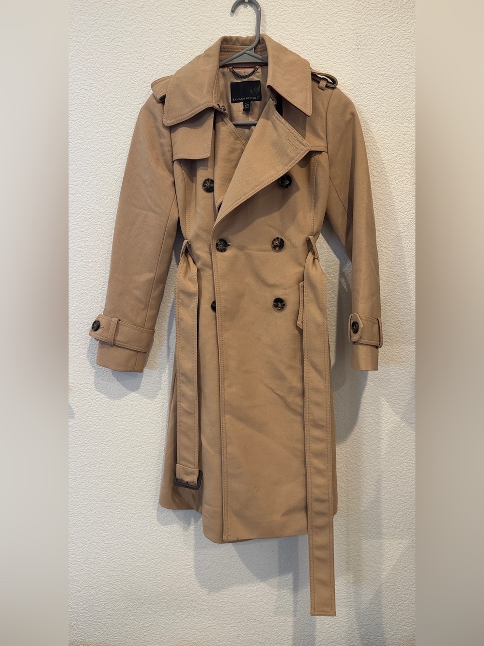 Banana republic wool blend trench coat